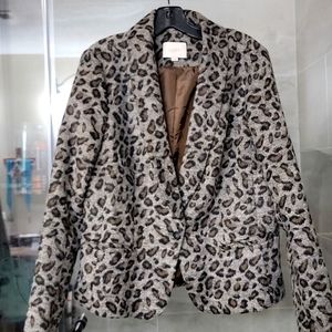 LOFT CHEETAH PRINT BLAZER
